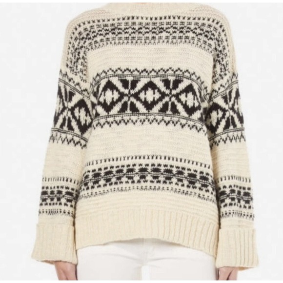 Polo Ralph Lauren Sweaters - Polo Ralph Lauren Nordic‎ Wool Alpaca Blend Sweater Winter Cream Size Small